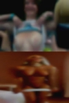 Tall naked woman backwards